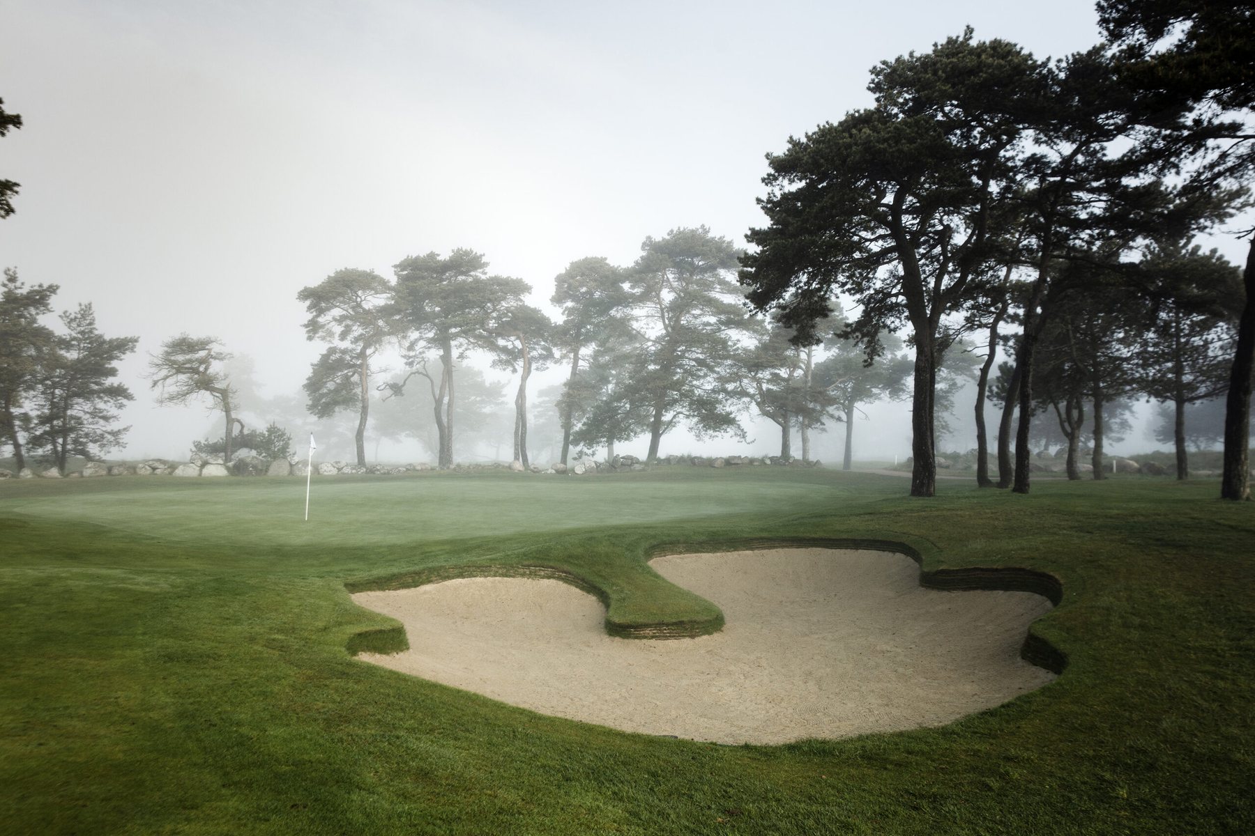 Green and bunkers at Kristianstad
